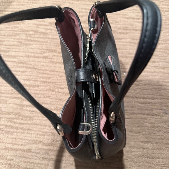 Kate Spade Handbag sm Triple Compartment Satchel Talia Crossbody Bag (Black) - Picture 3 of 7